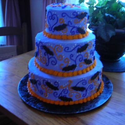 Halloween Wedding Cake