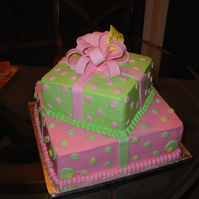 Pink And Green Cake
