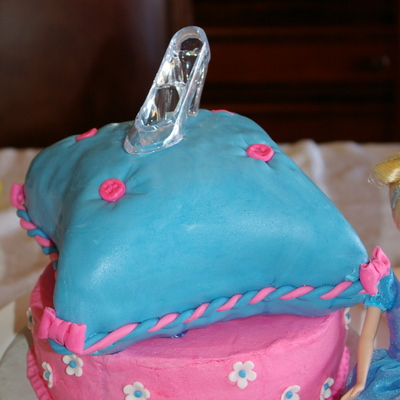 Cinderella's Slipper Pillow Cake
