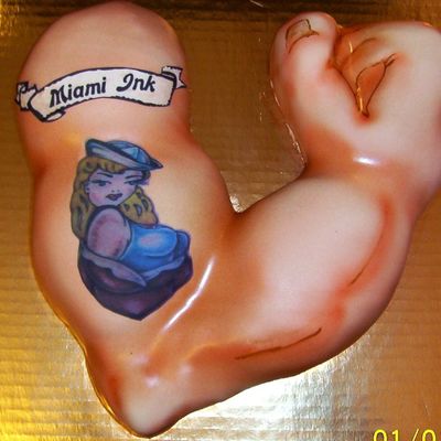 Bicep And Tat Cake Collaboration