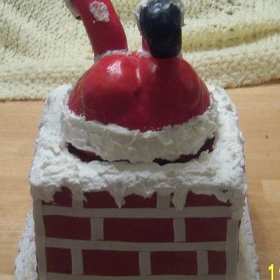 Santa Stuck In The Chimney