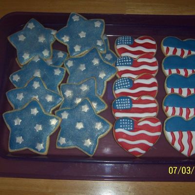 Patriotic Cookies For An Army Gathering