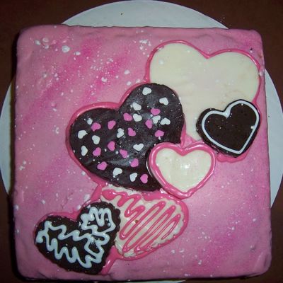 Our First Valentine's Day Cake