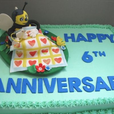 Quilting Bee Quilt Shop Anniversary Cake