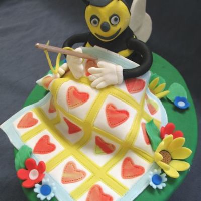 Close Up Of Quilting Bee