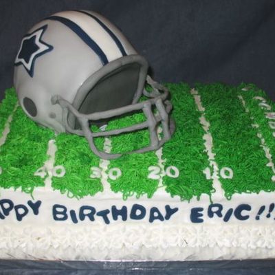 Dallas Cowboys Helmet Cake