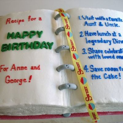 Cook Book Birthday Cake