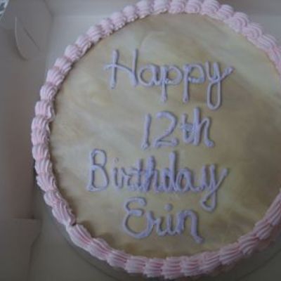 Vanilla Chocolate Swirl Ice Cream Cake