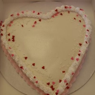 Ice Cream Cake With Valentine Sprinkles