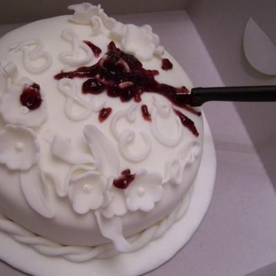 Vampire/my Bloody Valentine/divorce Cake