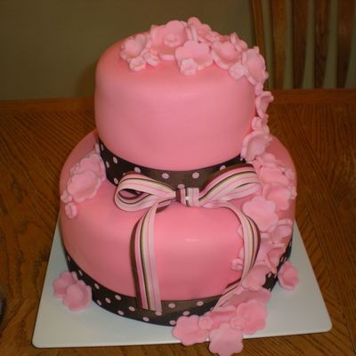 Pink Wedding Cake