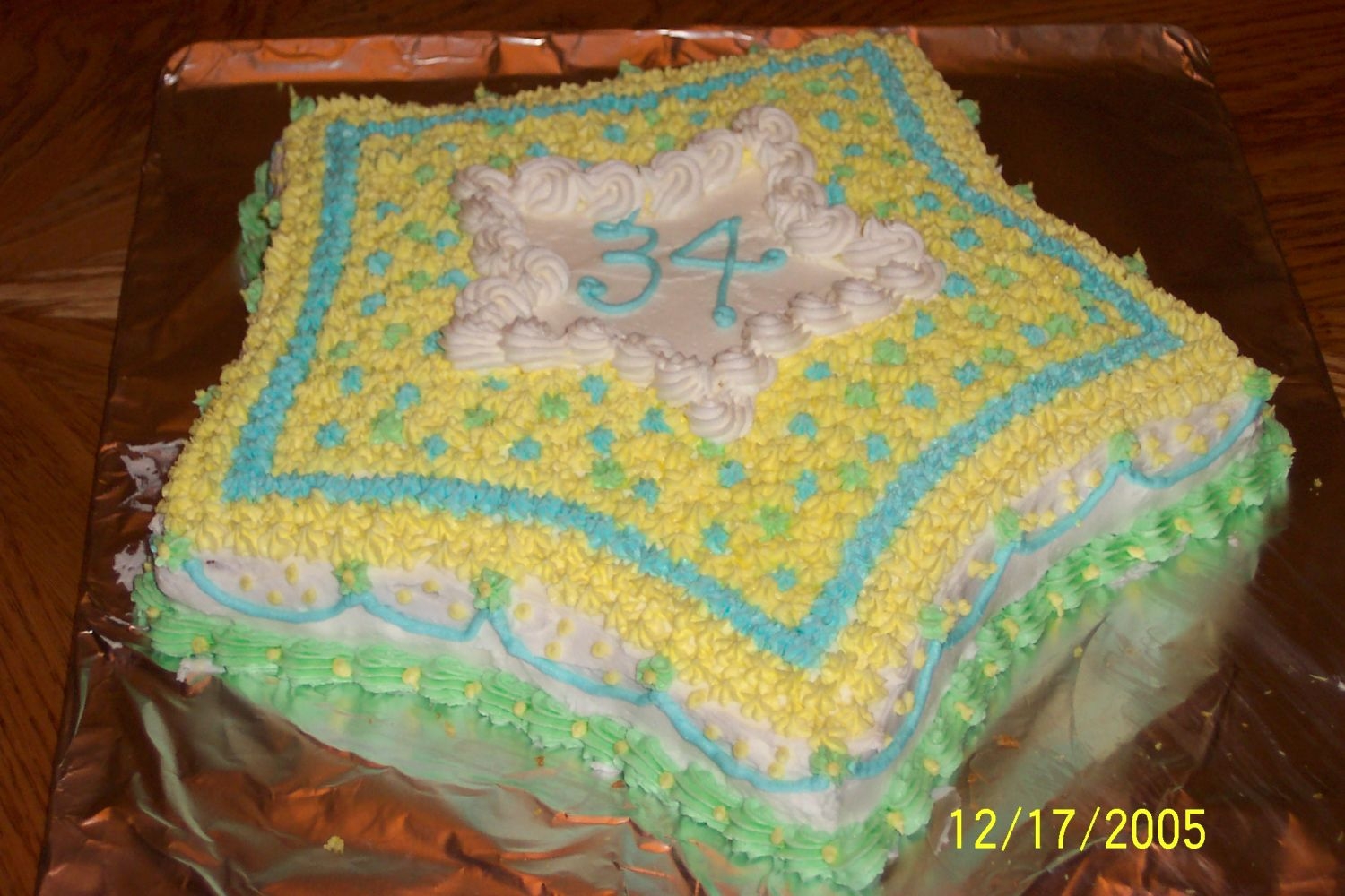 Star Pan Birthday Cake