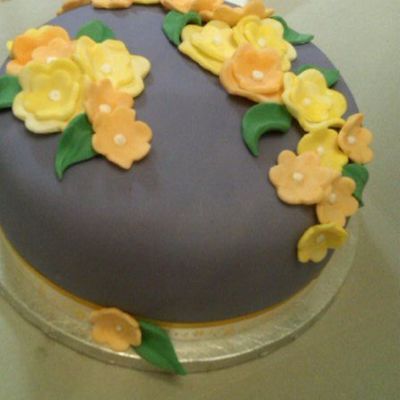 Purple Flower Cake