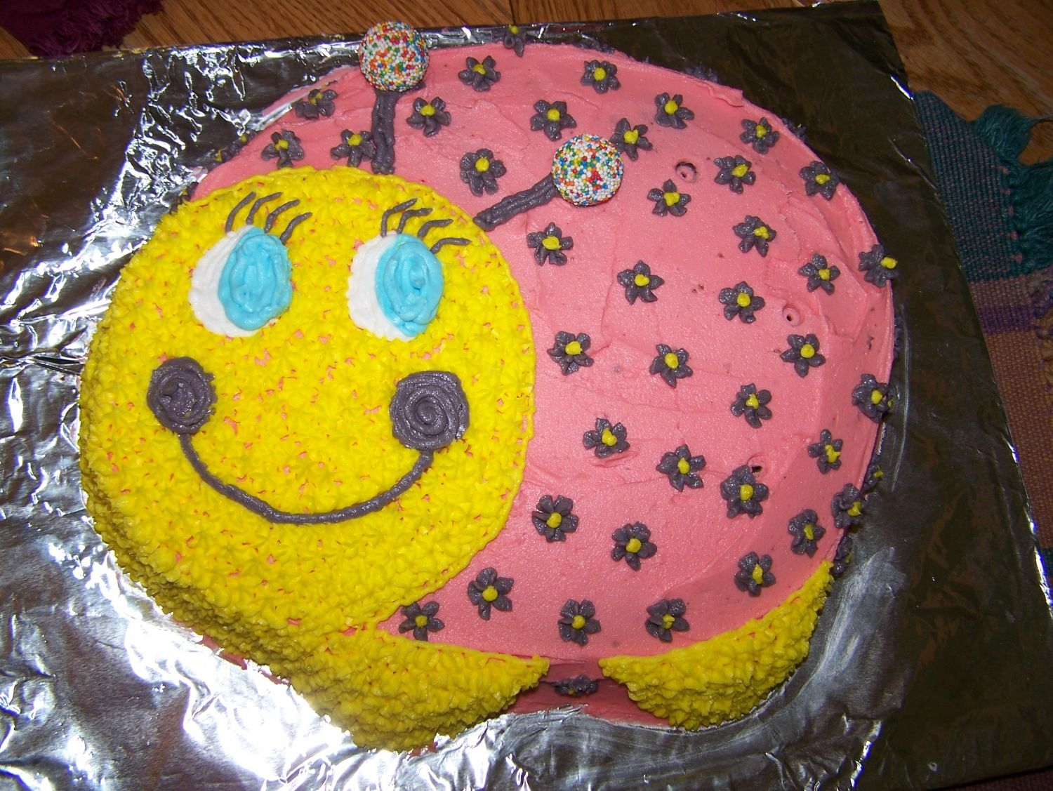 Ladybug Birthday Cake