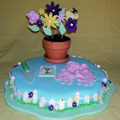 Gardening Birthday Cake