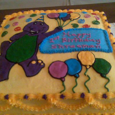 Barney Cake