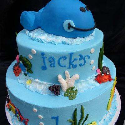 Whale Of A Time 1St Birthday Cake