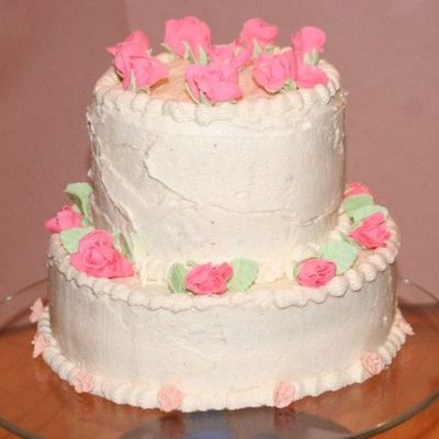 Gumpaste Roses Cake