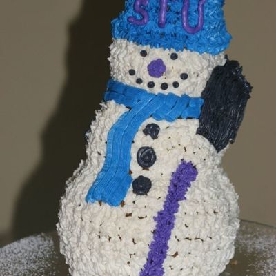 Snowman Cake