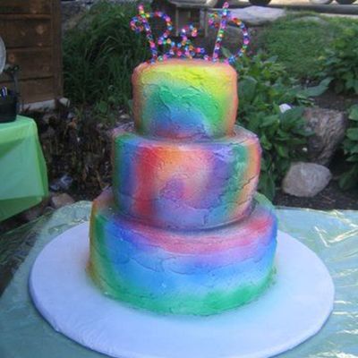 Tie Dye Wedding Cake