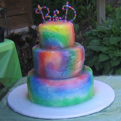 Tie Dye Wedding Cake