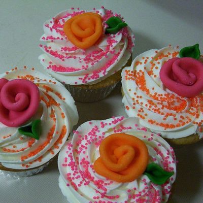Rosey Cupcakes
