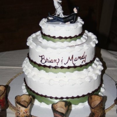 Western Theme Wedding Cake