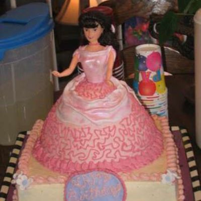 Pink Doll Cake