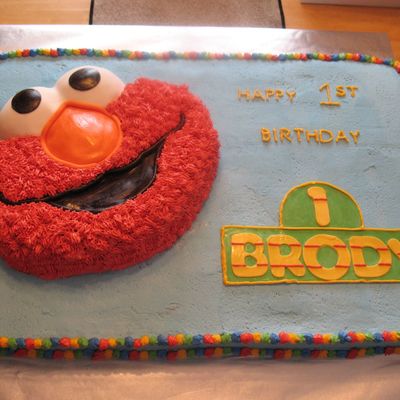 1St Birthday Elmo Cake