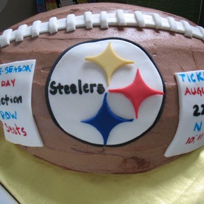 Steelers Football Cake