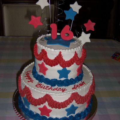 Fourth Of July Birthday Cake