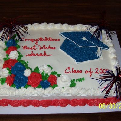 Fourth Of July Graduation Cake