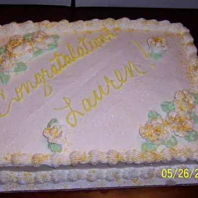 Small Graduation Cake To Accompany Cupcakes