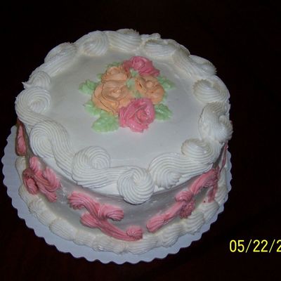 Simple Cake I Made With Some Extra Icing.