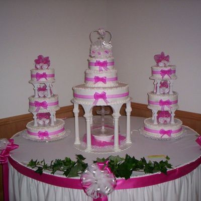 Pink Wedding Cake