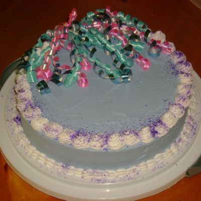Purple Birthday Cake