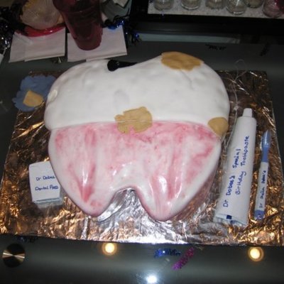 Tooth Cake For My Dentist Friend