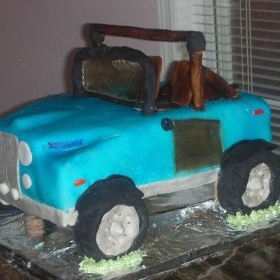 Jeep Birthday Cake