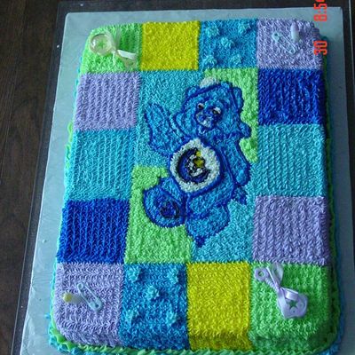 Carebear Quilt Cake