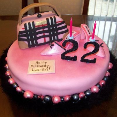 Pink Sassy Fashionista Cake
