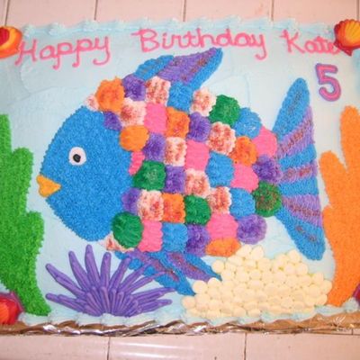 Rainbow Fish Cake