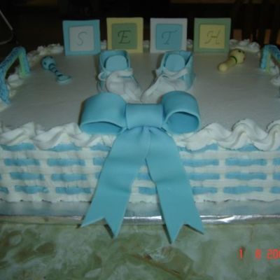 Baby Bootie Cake