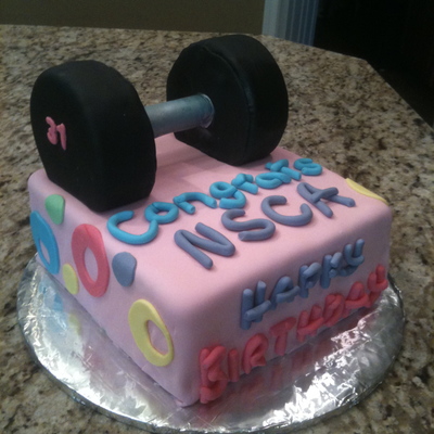 Dumbbell Cake