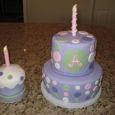 1St Birthday Cake With Smash Cake