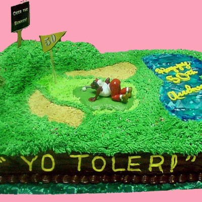 Golf Course Cake