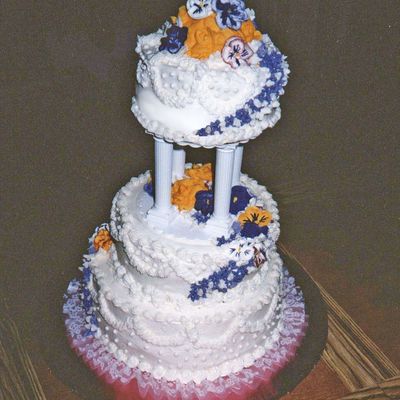 Wilton Course 3 Final Wedding Cake