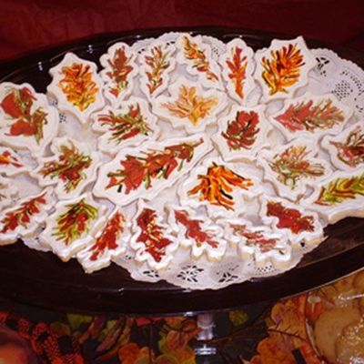 Autumn Leaf Butter Cookies