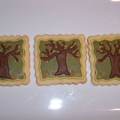 Fall Tree Cookies