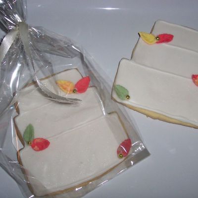 Fall Wedding Cake Cookies
