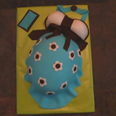 My Fourth Baby Belly Cake